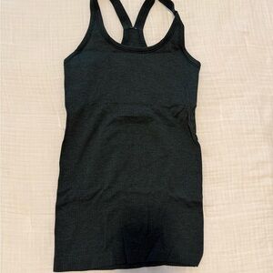 Lululemon Dark Green Ribbed Tank Top